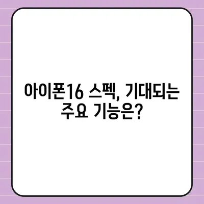 아이폰16 출시일, 디자인, 스펙 루머 정리