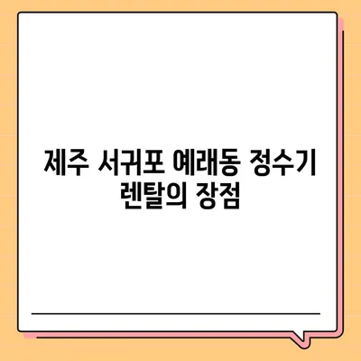 제주도 서귀포시 예래동 정수기 렌탈 | 가격비교 | 필터 | 순위 | 냉온수 | 렌트 | 추천 | 직수 | 얼음 | 2024후기