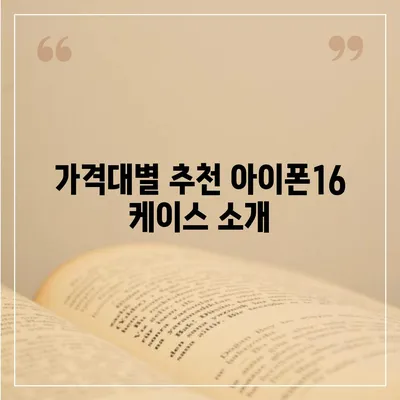 아이폰16 케이스, 요구 사항에 맞는 완벽한 옵션