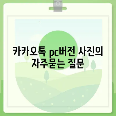 카카오톡 pc버전 사진