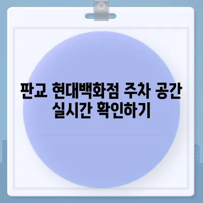 판교 현대백화점 주차 걱정 해결 | 카카오내비와 카카오T의 비법