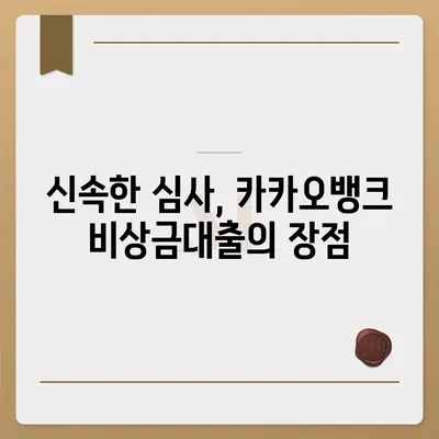 카카오뱅크 pc버전 비상금대출신청