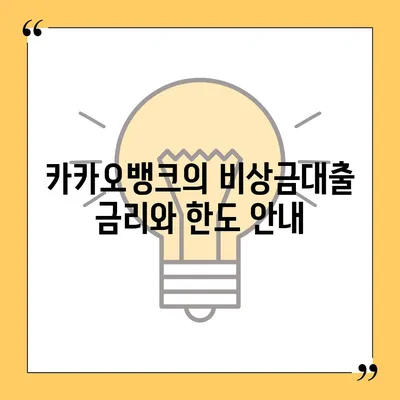 카카오뱅크 pc버전 비상금대출신청