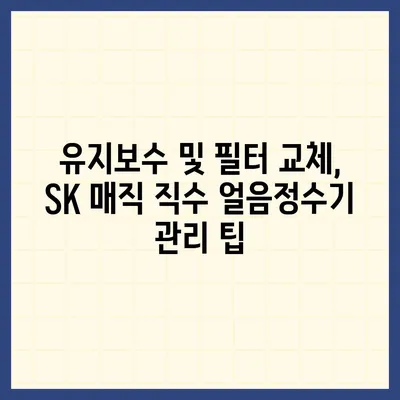 SK 매직 직수 얼음정수기 추천 | 한 달 후 가격 및 후기