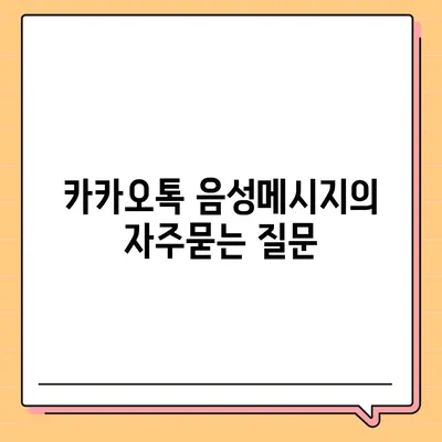 카카오톡 음성메시지