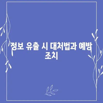 카카오톡 보안 위반 대응 | 개인 정보 보호