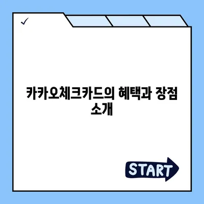 카카오체크카드 신청, 발급, 해지