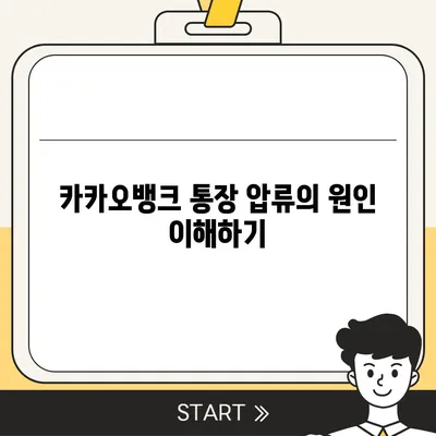 카카오뱅크 통장 압류 해지 단 하나의 방법