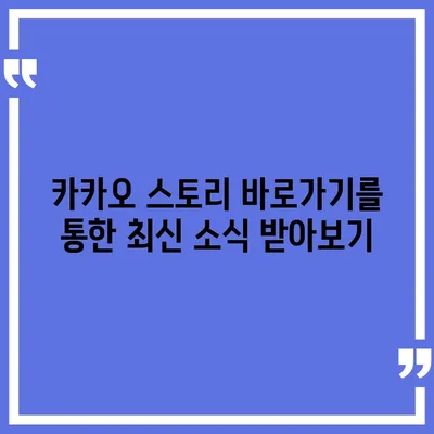 카카오 스토리 바로가기