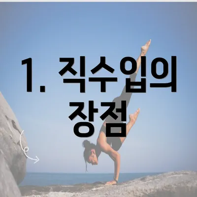 1. 직수입의 장점