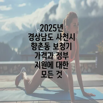 2025년 경상남도 사천시 향촌동 보청기 가격과 정부 지원에 대한 모든 것