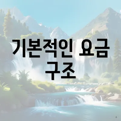 기본적인 요금 구조