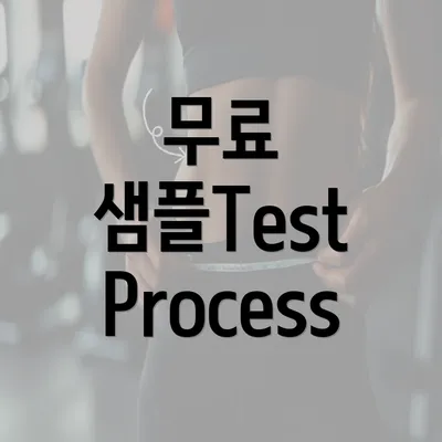 무료 샘플Test Process