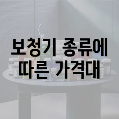 보청기 종류에 따른 가격대