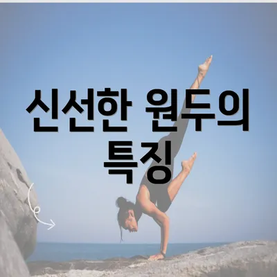 신선한 원두의 특징