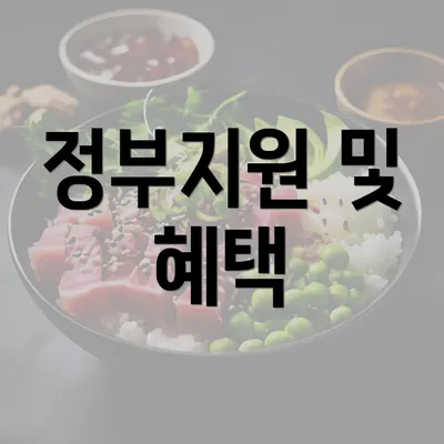 정부지원 및 혜택