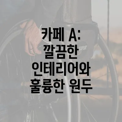 카페 A: 깔끔한 인테리어와 훌륭한 원두