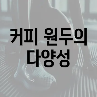 커피 원두의 다양성