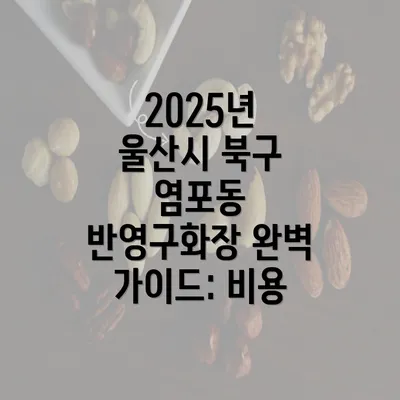 2025년 울산시 북구 염포동 반영구화장 완벽 가이드: 비용