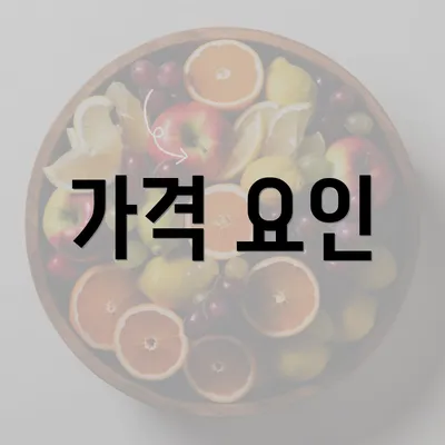 가격 요인