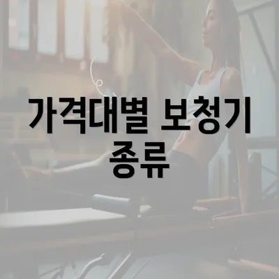 가격대별 보청기 종류