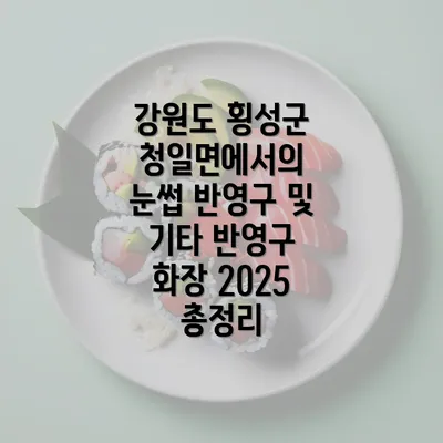 강원도 횡성군 청일면에서의 눈썹 반영구 및 기타 반영구 화장 2025 총정리