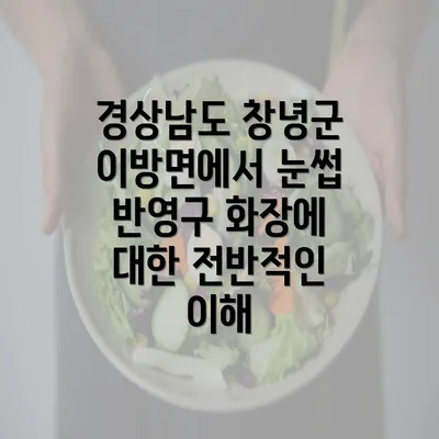 경상남도 창녕군 이방면에서 눈썹 반영구 화장에 대한 전반적인 이해