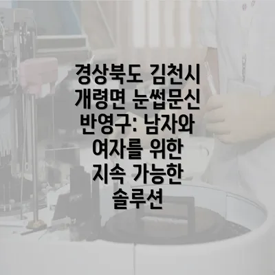 경상북도 김천시 개령면 눈썹문신 반영구: 남자와 여자를 위한 지속 가능한 솔루션