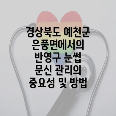 경상북도 예천군 은풍면에서의 반영구 눈썹 문신 관리의 중요성 및 방법