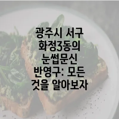 광주시 서구 화정3동의 눈썹문신 반영구: 모든 것을 알아보자