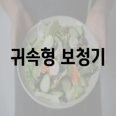 귀속형 보청기