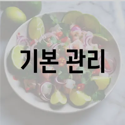 기본 관리