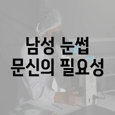 남성 눈썹 문신의 필요성