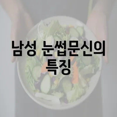 남성 눈썹문신의 특징