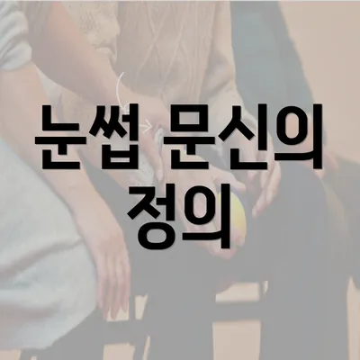 눈썹 문신의 정의