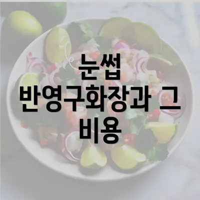 눈썹 반영구화장과 그 비용