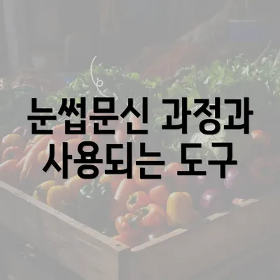 눈썹문신 과정과 사용되는 도구