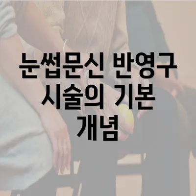 눈썹문신 반영구 시술의 기본 개념