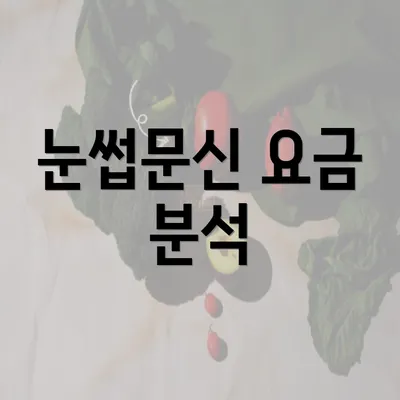 눈썹문신 요금 분석