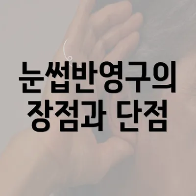 눈썹반영구의 장점과 단점