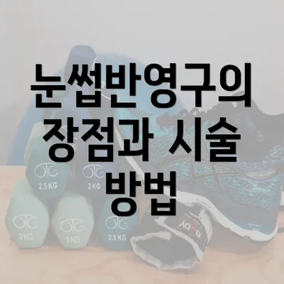 눈썹반영구의 장점과 시술 방법