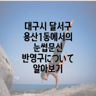 대구시 달서구 용산1동에서의 눈썹문신 반영구について 알아보기