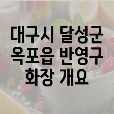 대구시 달성군 옥포읍 반영구 화장 개요