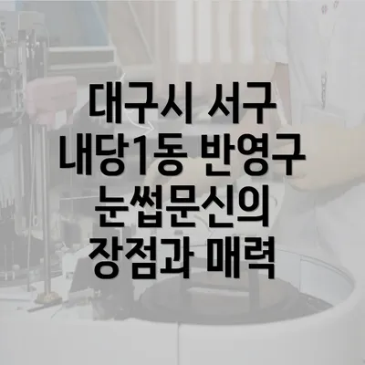 대구시 서구 내당1동 반영구 눈썹문신의 장점과 매력