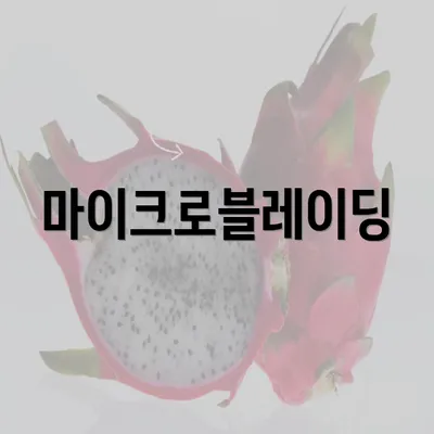 마이크로블레이딩