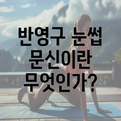 반영구 눈썹 문신이란 무엇인가?