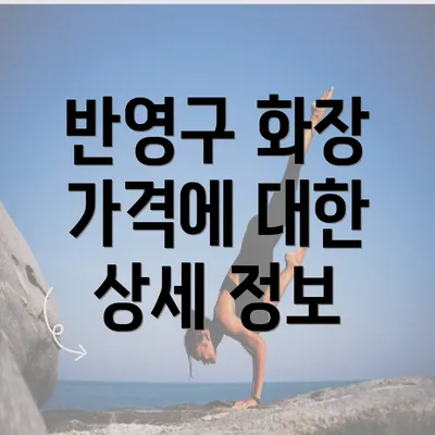 반영구 화장 가격에 대한 상세 정보