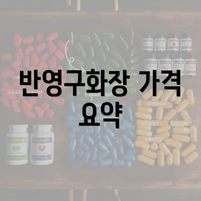 반영구화장 가격 요약