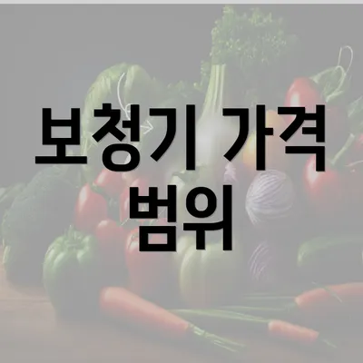 보청기 가격 범위