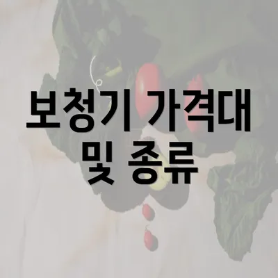 보청기 가격대 및 종류